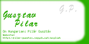 gusztav pilar business card