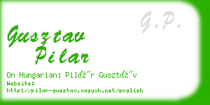 gusztav pilar business card
